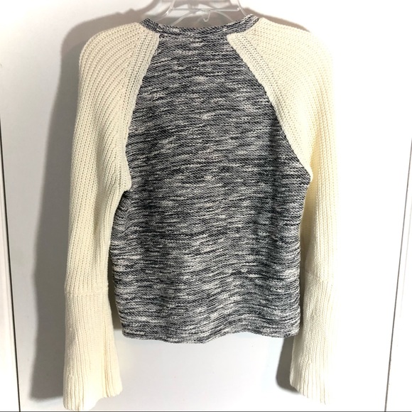 Anthropologie Dolan Left Coast Gray White Blouse - Picture 3 of 5